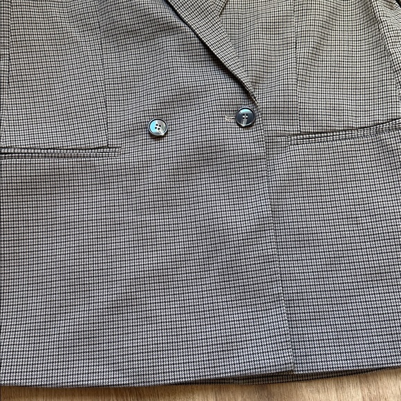 H&M Brown Houndstooth Oversized Blazer - Picture 5 of 8